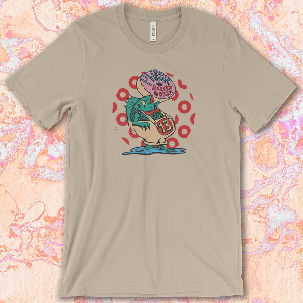 Phish Inspired Baker's Dozen Printed on Next Level Raglan and Unisex Bella + Canvas Crew Tees