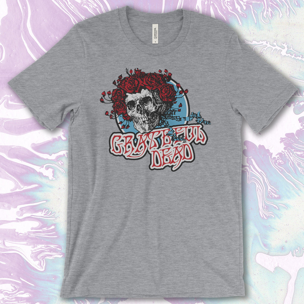 Grateful Dead Inspired Bertha Printed on Next Level Raglan Tees and Unisex Bella + Canvas Crews