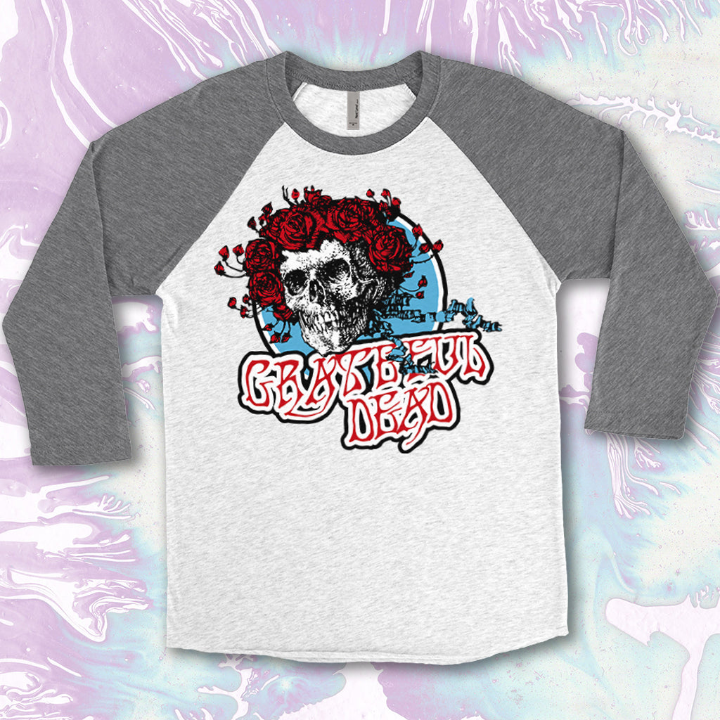 Grateful Dead Inspired Bertha Printed on Next Level Raglan Tees and Unisex Bella + Canvas Crews