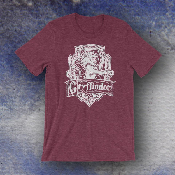 Harry Potter Inspired Gryffindor Screen Printed T-Shirt – Draw The Line  Apparel