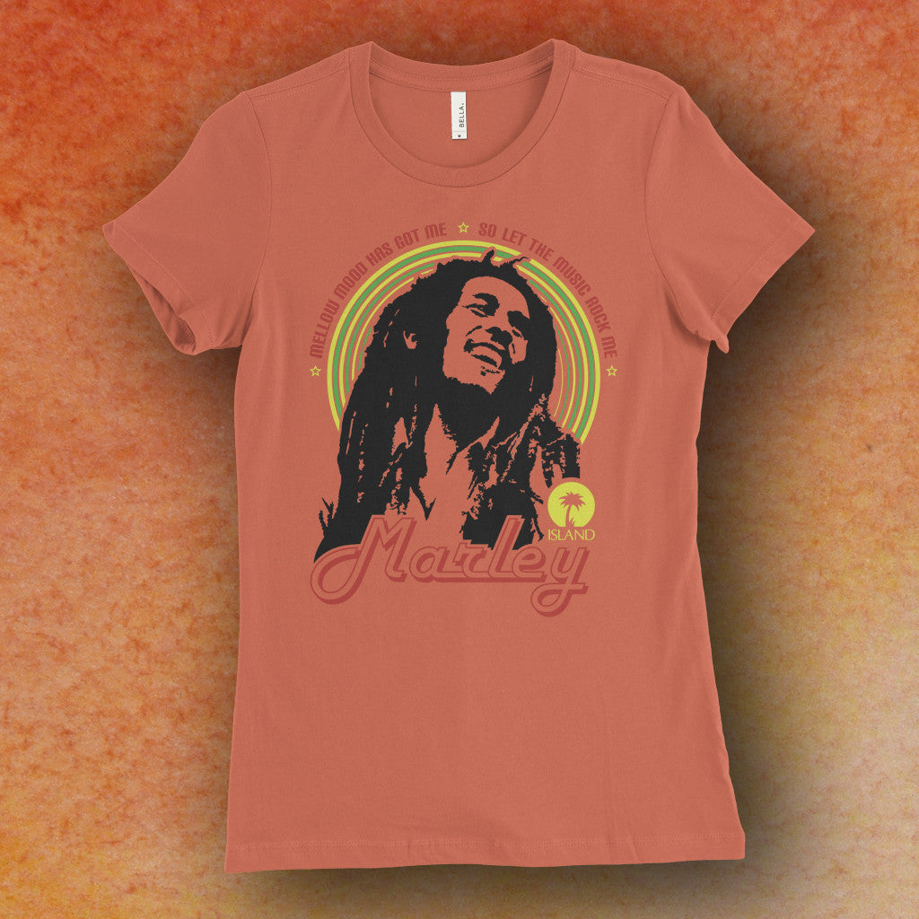 Bob Marley Inspired Mellow Mood Screen Printed T-Shirt