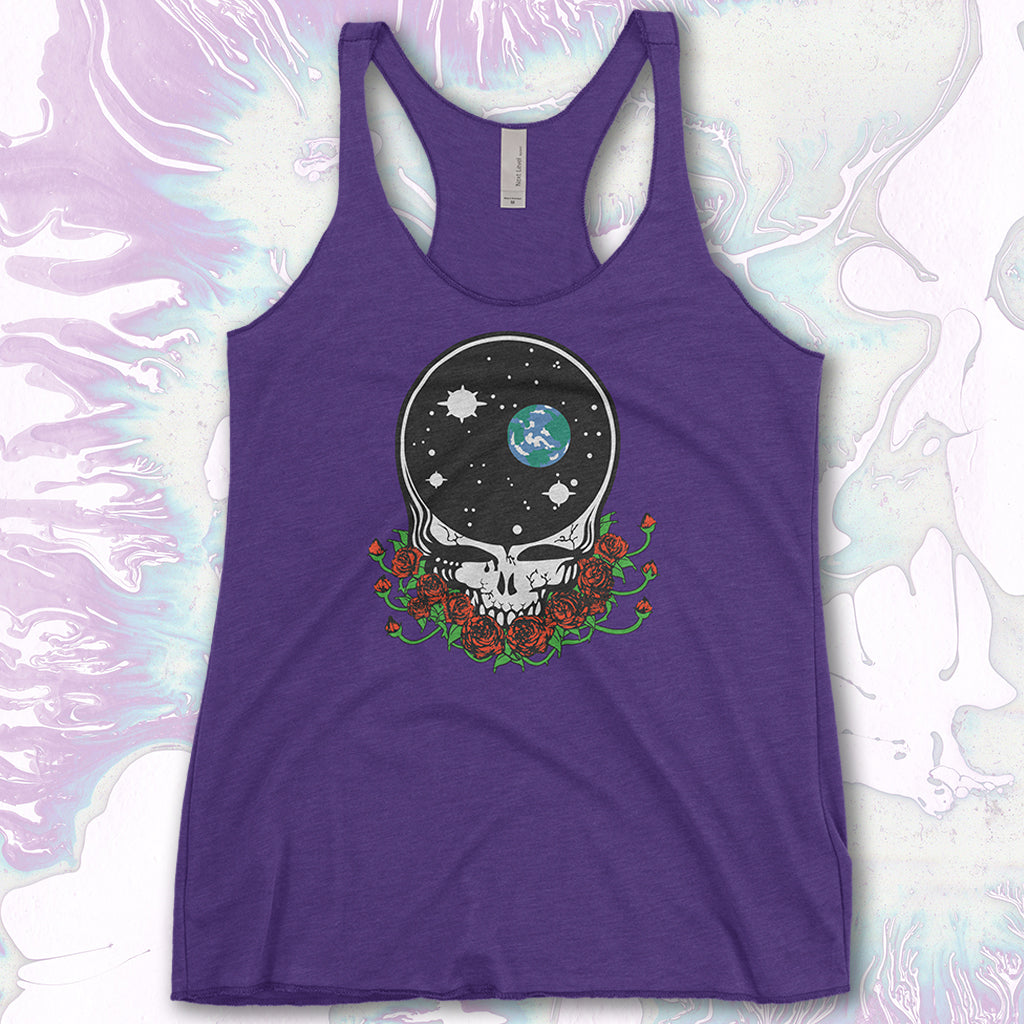 Grateful Dead Space Your Face Triblend Racerback Tank