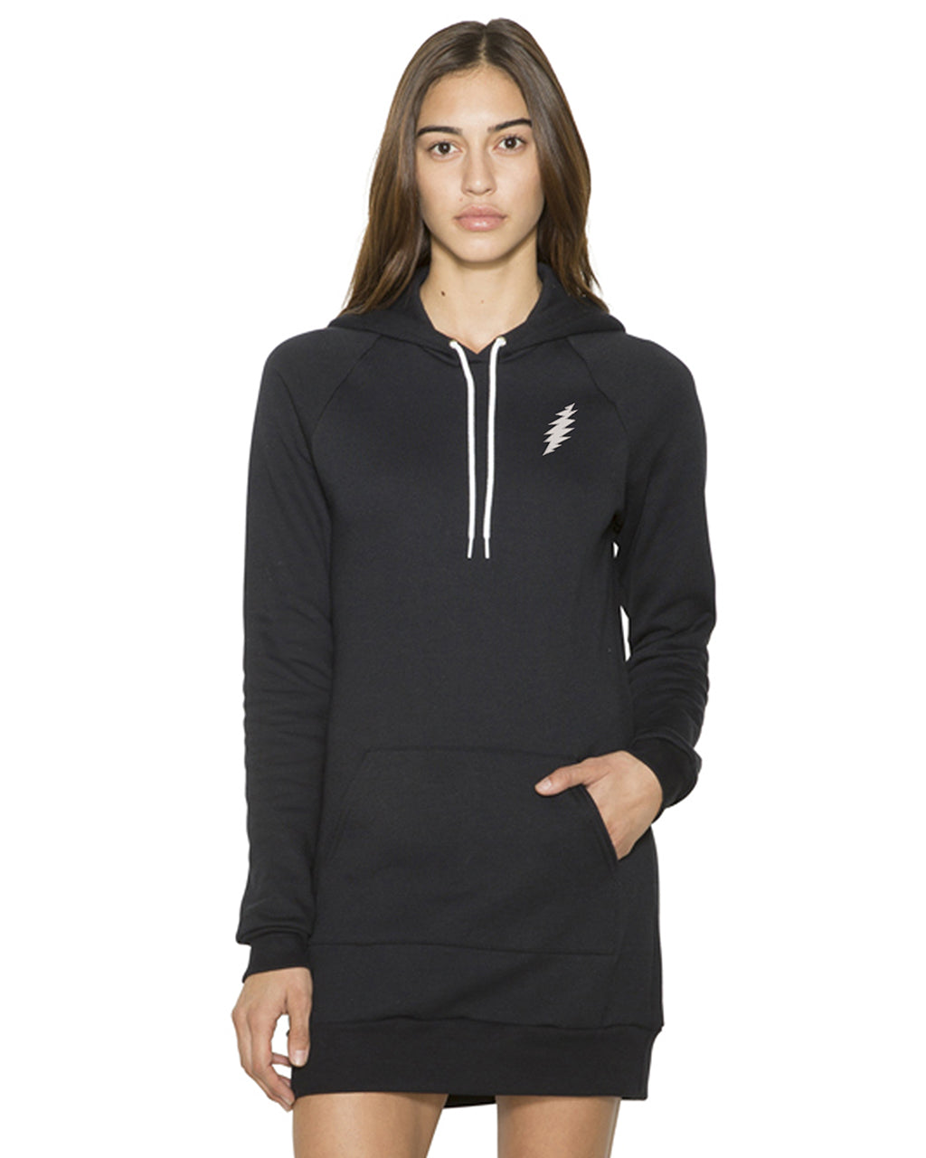 Embroidered GD Bolt on American Apparel Hooded Dress