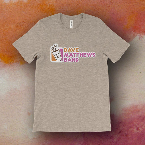DMB Inspired Dunkin' Dave Screen Printed T-Shirt