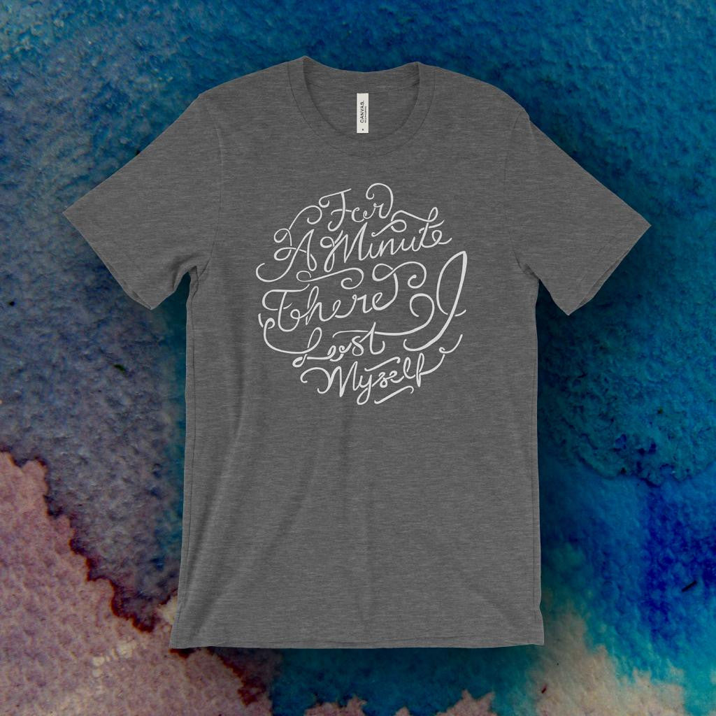 Radiohead Inspired "For a Minute There I Lost Myself" Screen Printed T-Shirt
