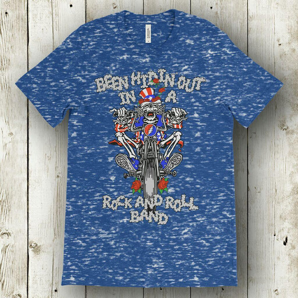 Grateful Dead Uncle Sam US Blues Triblend ACID WASH T-Shirt