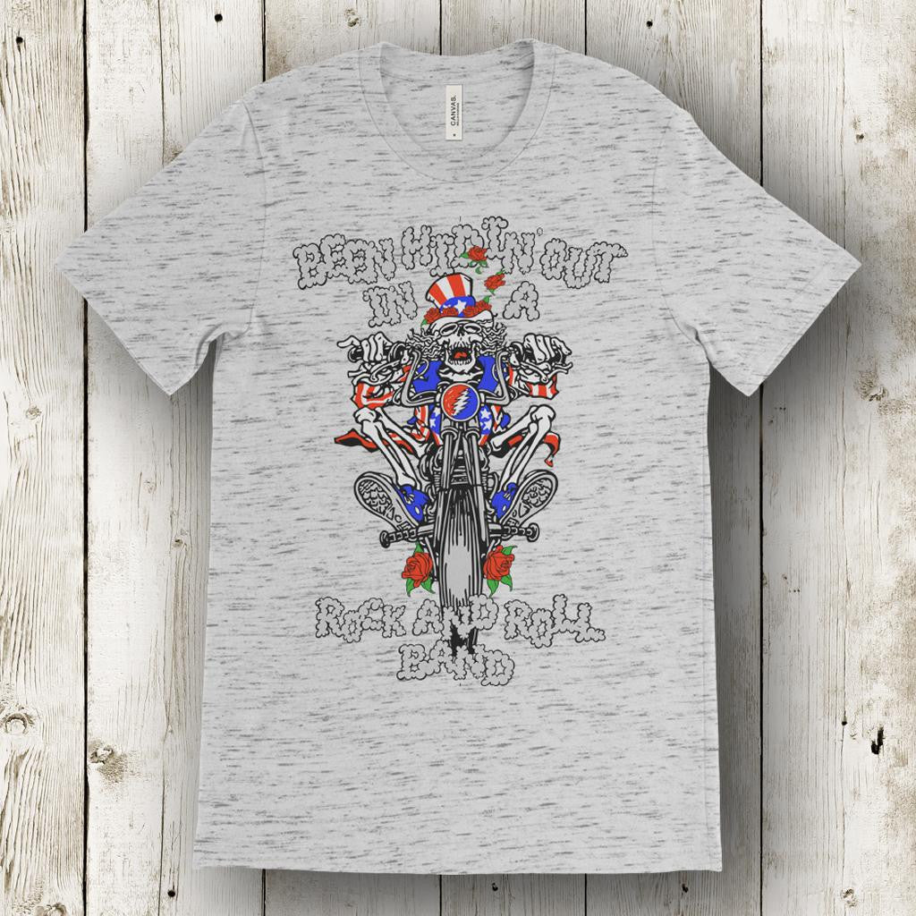 Grateful Dead Uncle Sam US Blues Triblend ACID WASH T-Shirt