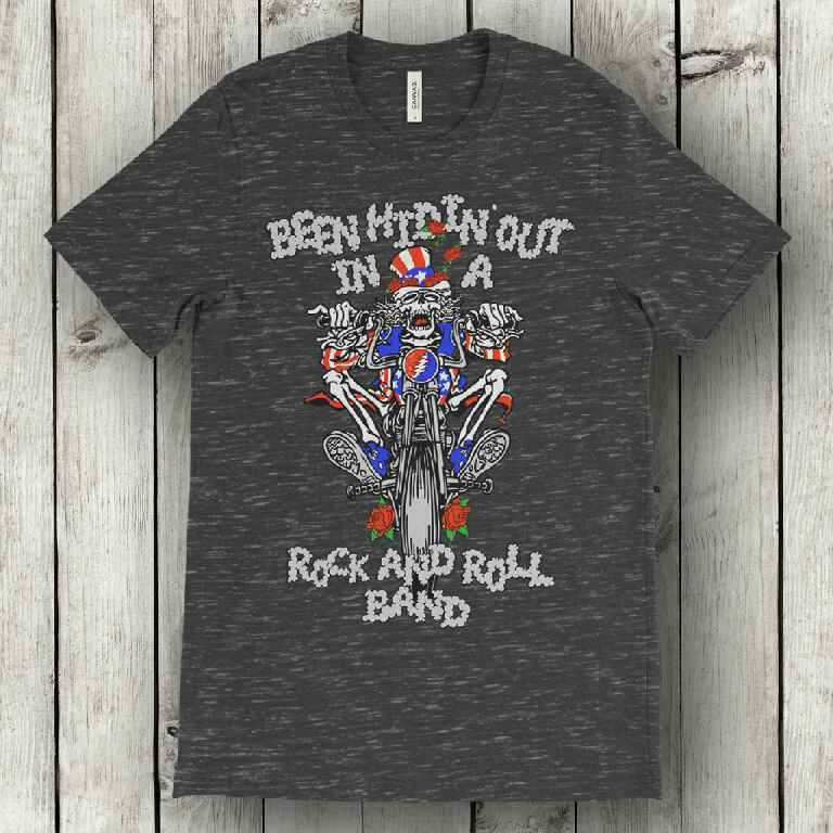 Grateful Dead Uncle Sam US Blues Triblend ACID WASH T-Shirt