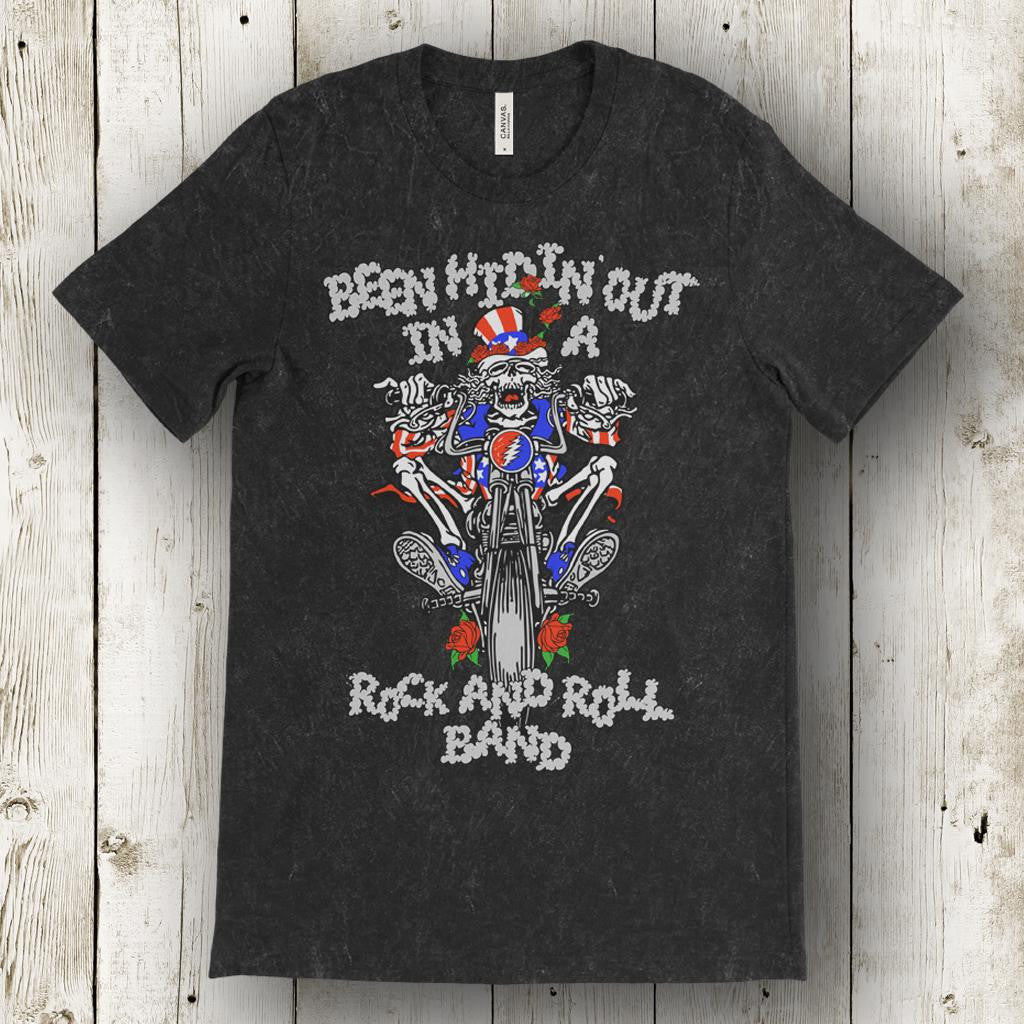 Grateful Dead Uncle Sam US Blues Triblend ACID WASH T-Shirt