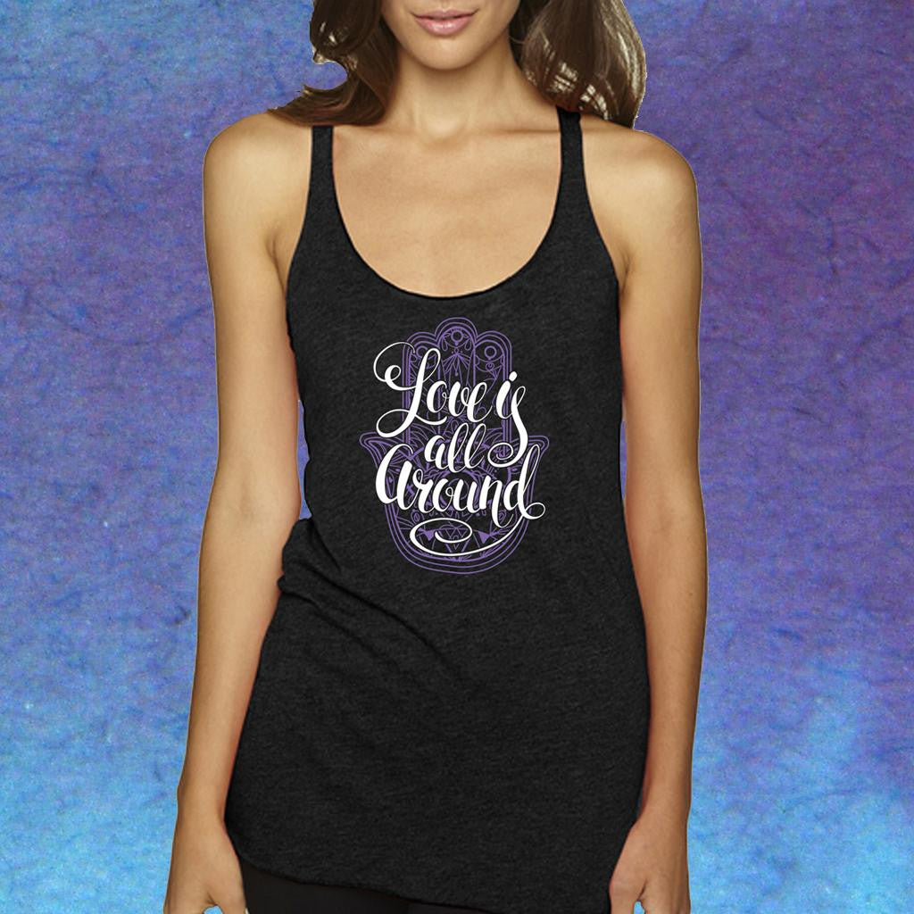 Hamsa / Love is All Around Screen Printed Tank