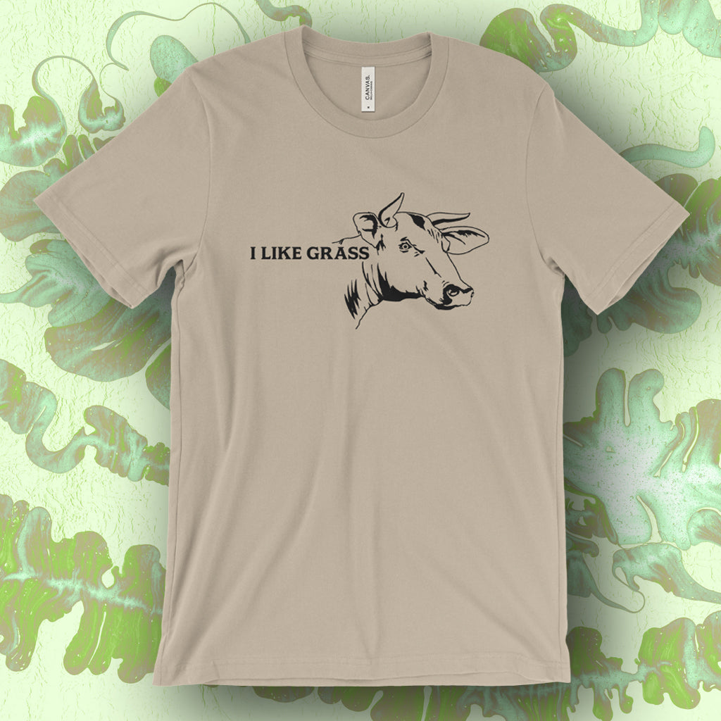 I Like Grass Screen Printed T-Shirt