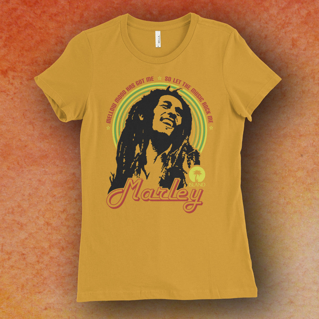 Bob Marley Inspired Mellow Mood Screen Printed T-Shirt