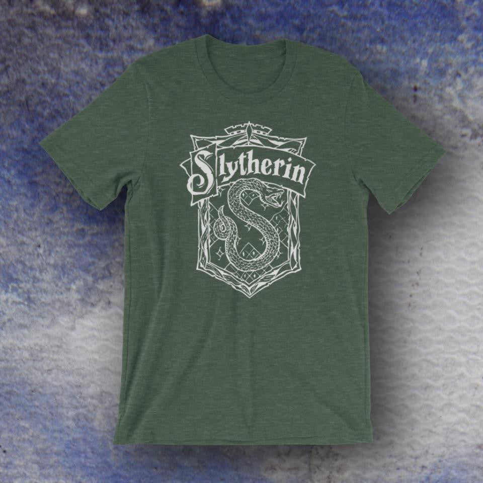 Harry Potter Inspired Slytherin Screen Printed T-Shirt