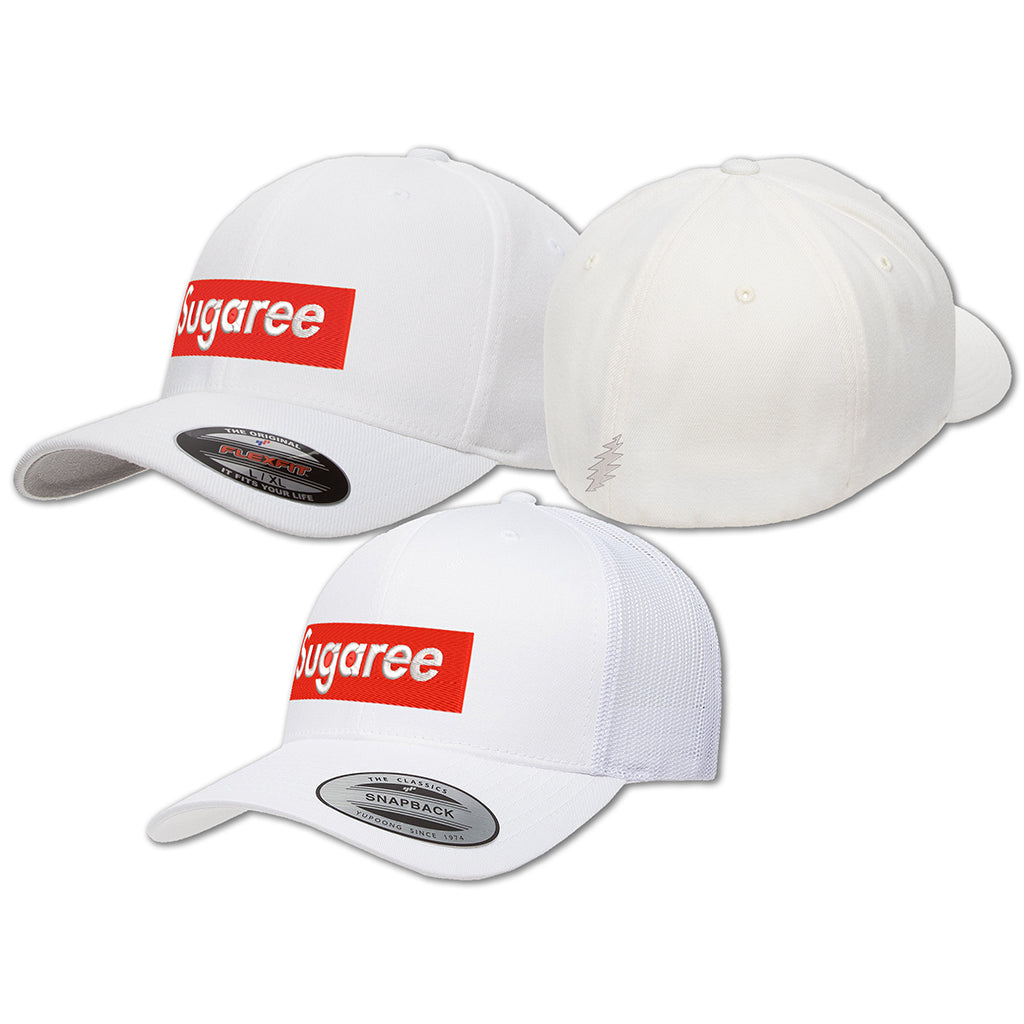 GD Sugaree Embroidered on Yupoong Trucker and Flexfit Stretch Caps!
